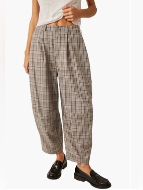 Free People Turning Point Print Trousers